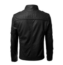 Load image into Gallery viewer, New Men&#39;s Black genuine Leather Jacket for men&#39;s, Biker Motorcycle cafe racer jacket - theleathersouq