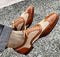 New Handmade Tan Beige Brown Shoes Spectator Dress Luxury formal Shoes For Men - theleathersouq