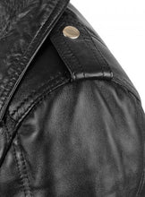 Load image into Gallery viewer, Latest Biker Style Celebrity Leather Jacket For Women, Black Leather Ladies Jacket - theleathersouq