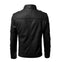 New Men's Black genuine Leather Jacket for men's, Biker Motorcycle cafe racer jacket - theleathersouq