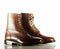 Stylish Handmade Men's Chocolate Brown Pebbled Leather Wing Tip Brogue Lace Up Boots, Men Ankle Boots, Men Fashion Boots