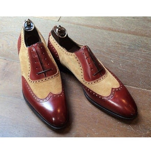 Mens Formal Shoes Dress Oxford Slip on Two Tone India  Ubuy