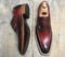 Handmade Men’s Burgundy Color Leather Shoes, Men Double Monk Dress Formal Shoes - theleathersouq