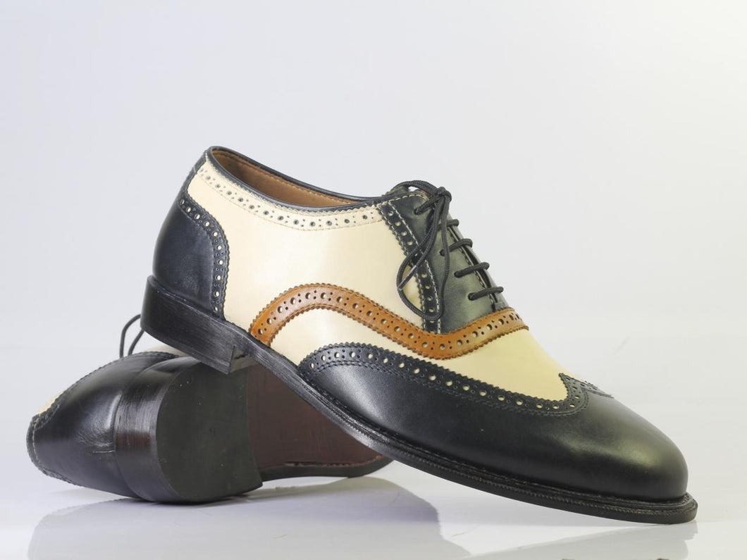 Handmade Men's Multi Color formal shoes, Men leather Brogue Dress Fashion shoes - theleathersouq