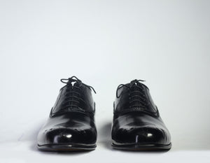 Handmade Men's Black Leather Wing Tip Brogue Shoes, Men Dress Formal Designer Shoes - theleathersouq