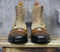 Handmade Men's Multi Color Leather Suede Cap Toe Button Boots, Men Ankle Boots, Men Designer Fashion Boots - theleathersouq