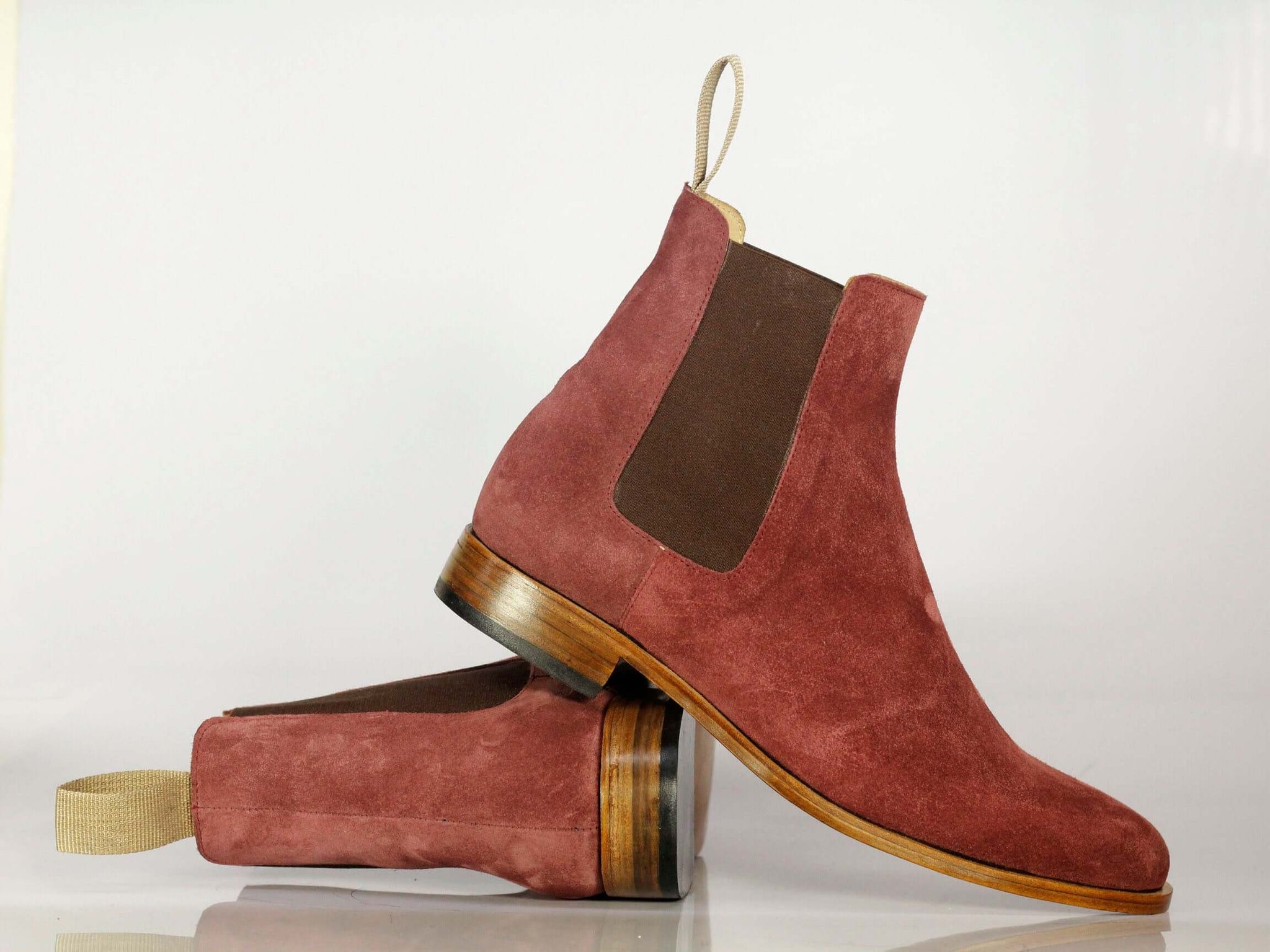 Men's Red Blood Chelsea Men Ankle Boots, Men Des – theleathersouq