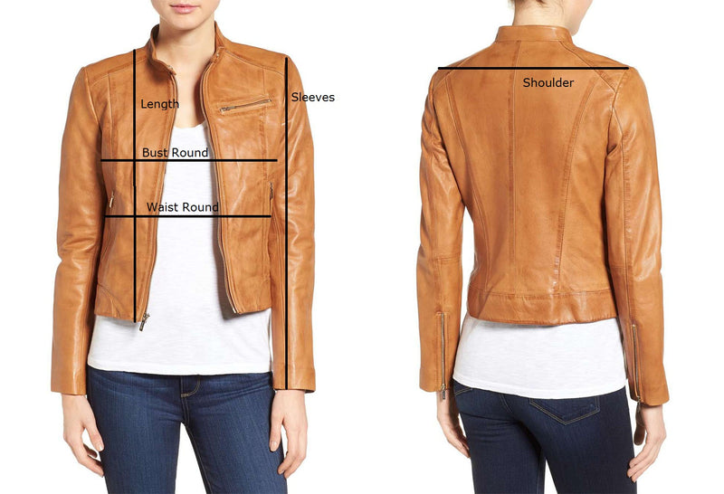 New Stylish Celebrity Leather Brown Jacket For Women, Ladies Leather  Jacket - theleathersouq