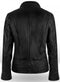 Stylish Fashion Leather Black Jacket For Ladies - theleathersouq