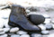 Awesome Handmade Men's Dark Brown Alligator Textured Leather Boots, Men Fashion Dress Ankle Boots