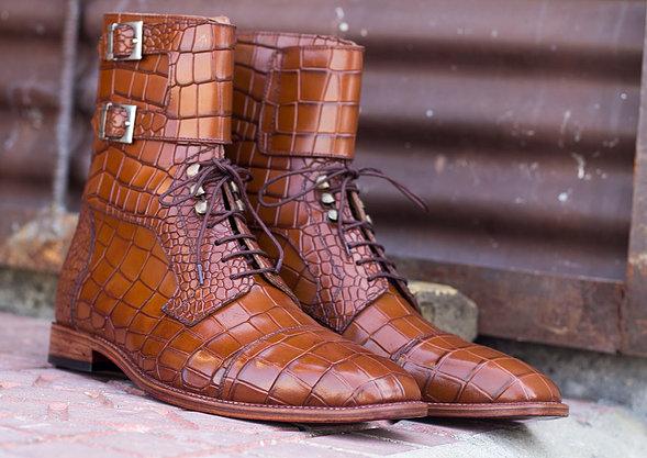 Vintage Brown Lace Up Boots – Chamra Handcrafted