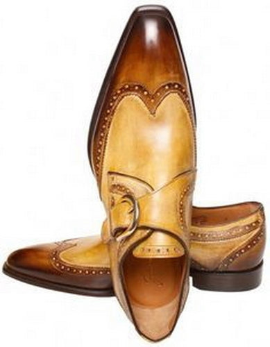 Super Hot Men Handmade Leather Monk strap dress Shoes custom made leather shoes, men shoes - theleathersouq