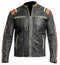 New Men's Retro 3 Cafe Racer Biker Vintage Motorcycle Distressed Moto Leather Jacket - theleathersouq
