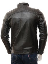 Load image into Gallery viewer, Stylish Men’s Black Biker Leather Jacket, Handmade Genuine fashion biker jacket - theleathersouq